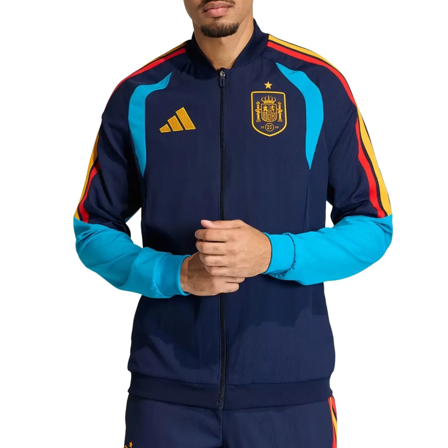 Куртка Adidas Spain 26 Tiro Presentation Jacket 'Night Indigo' KA8174, темно-синий — фото 2