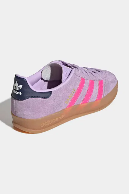 Кроссовки детские GAZELLE INDOOR Adidas Originals, фиолетовый — фото 3
