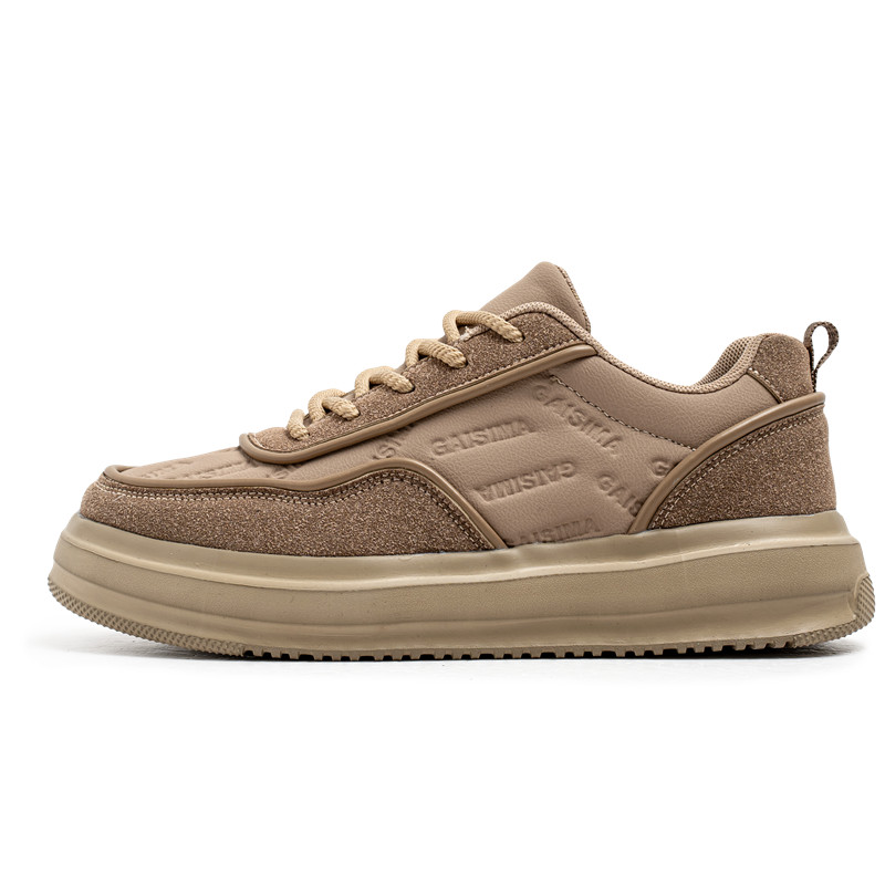 

GAISIMA Мужские низкие скейтерские кеды бежевые, цвет Beige