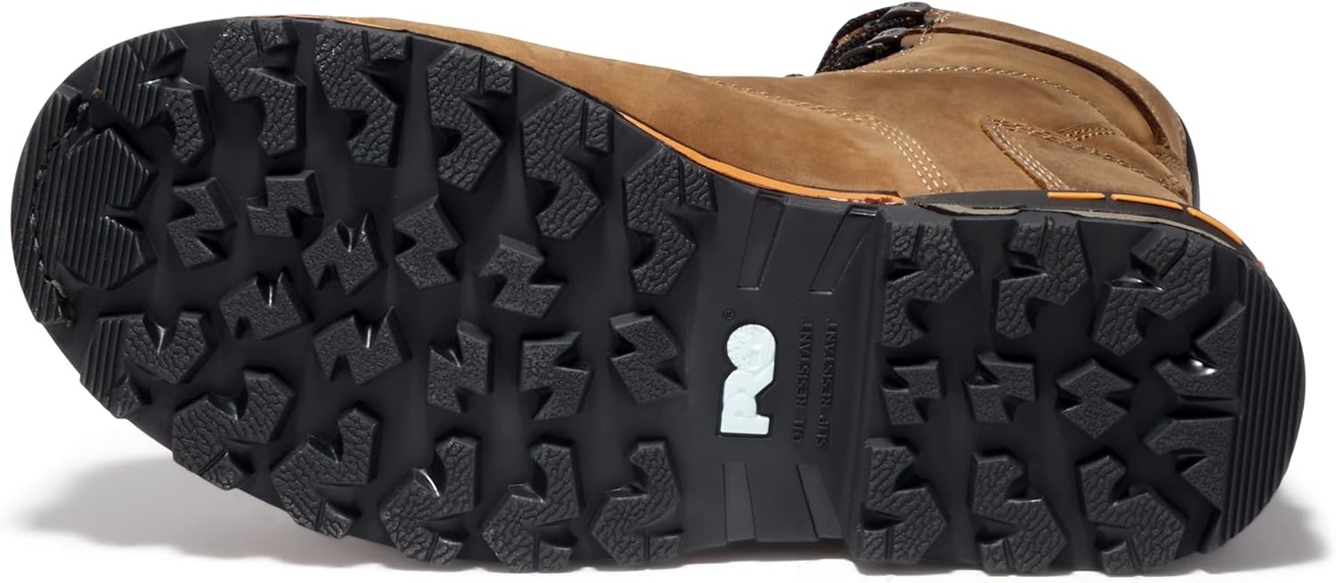Timberland PRO мужские рабочие ботинки Boondock 8 дюймов с композитным защитным носком и водонепроницаемостью, Brown — фото 4