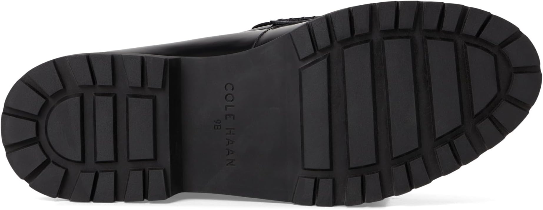Лоферы Cole Haan Women's Treena Lug Kiltie Loafers, Black Box Leather — фото 3