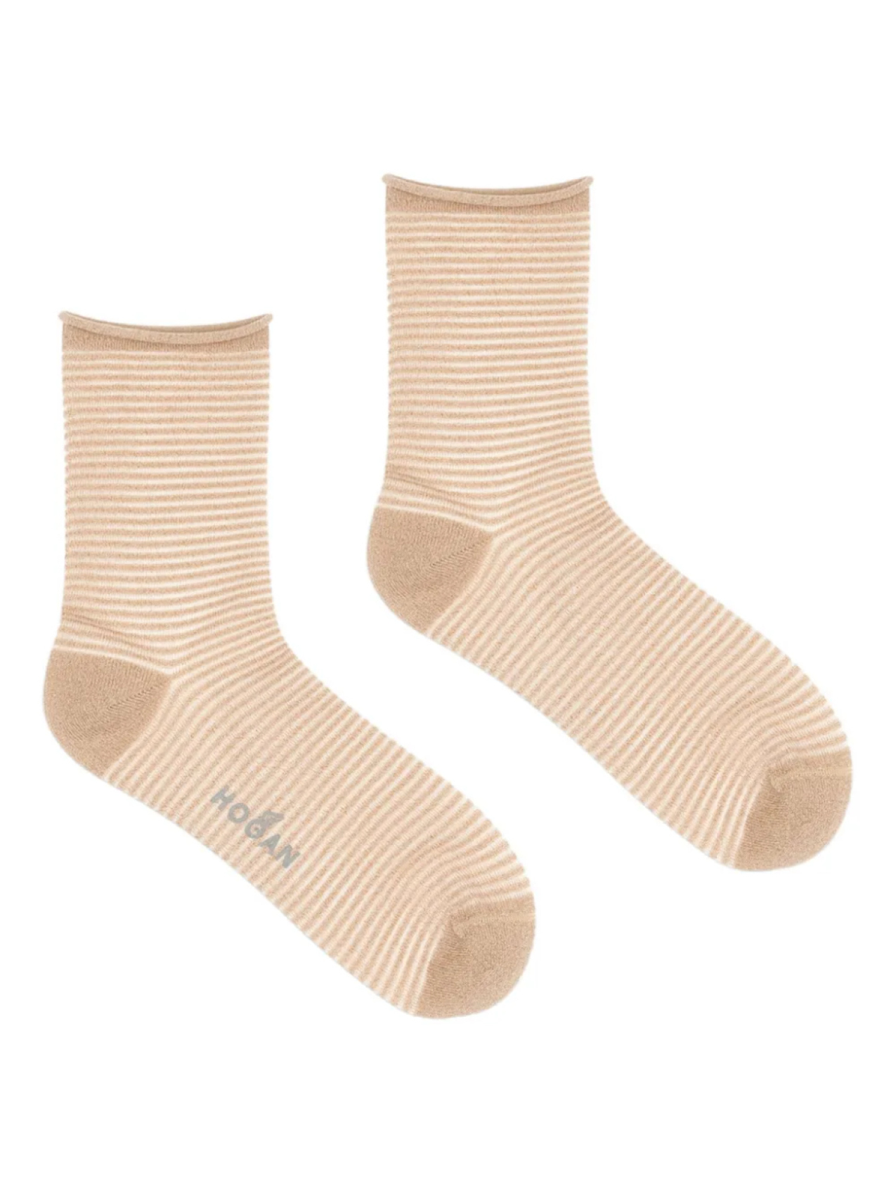 

Полосатые носки по щиколотку Hogan, нейтральный