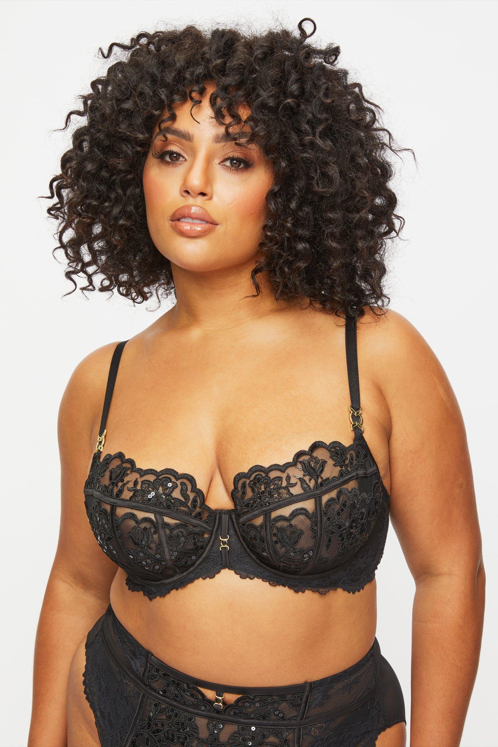 

The Icon Fuller Bust DD+ Non Pad Balcony Черный Ann Summers, черный