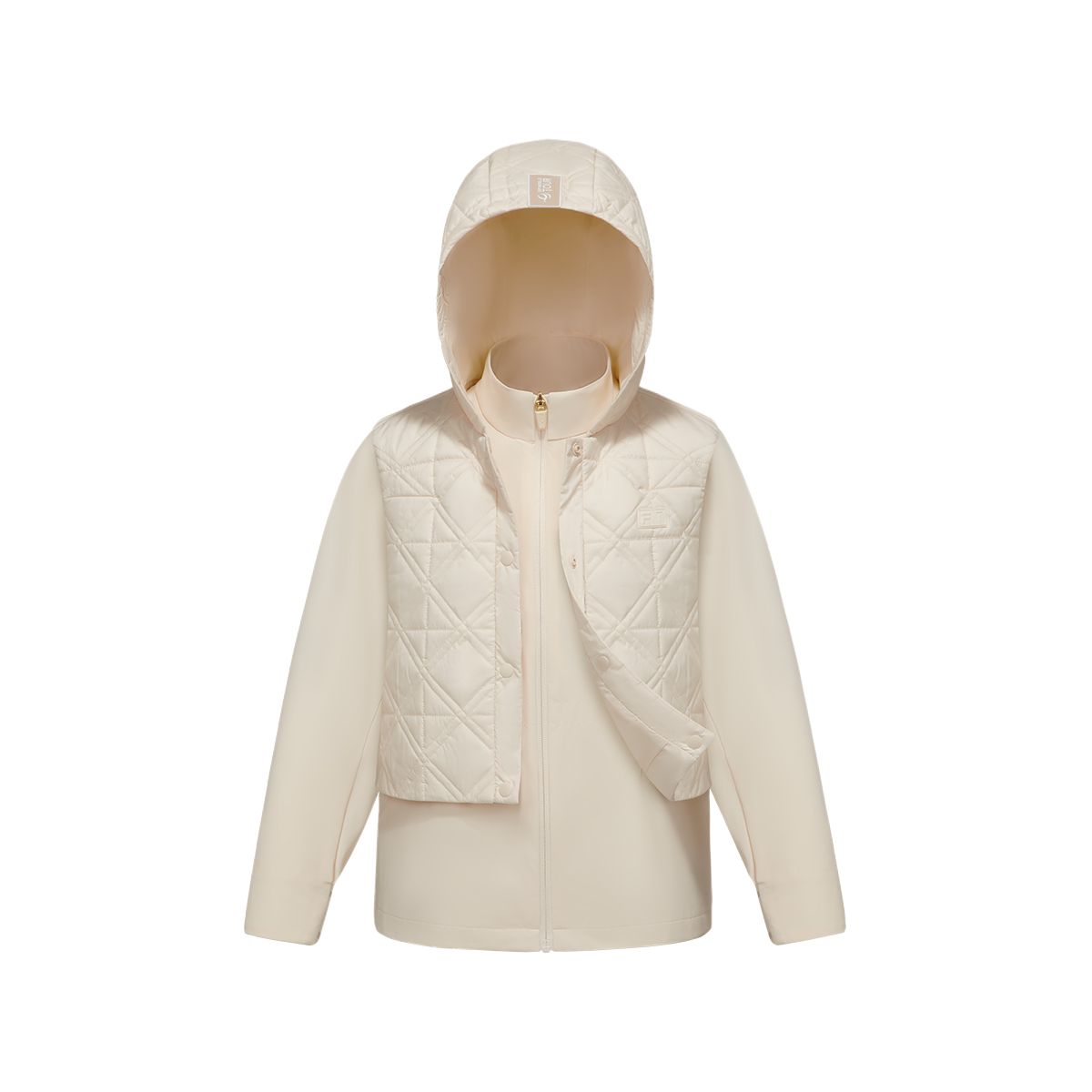 Утепленная куртка 2 шт, детская FILA KIDS, premium айвори — фото 3