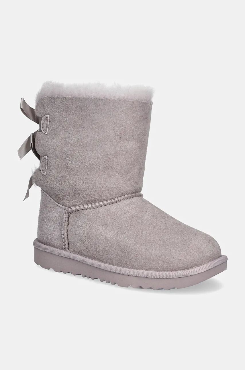 

Детские зимние сапоги UGG K BAILEY BOW II, серый