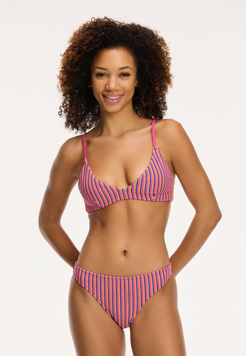 

Бикини LOU SCOOP SET STRUCTURE Shiwi, цвет pink resort stripe