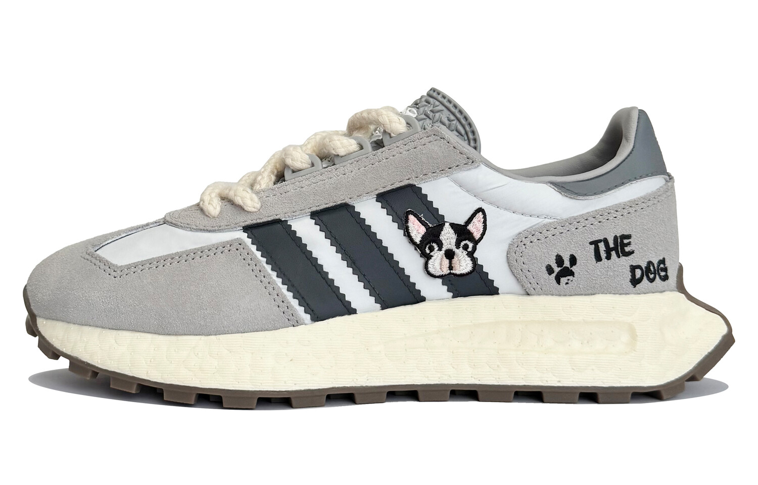 

Кроссовки Retropy E5 унисекс с низким верхом серые/белые Adidas