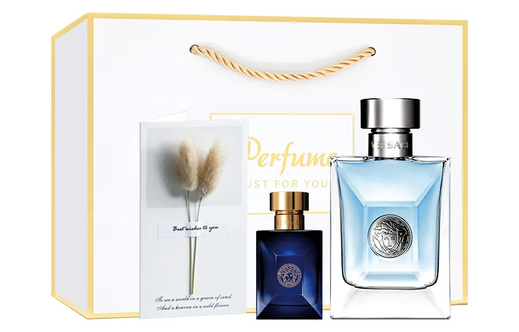 VERSACE Парфюм Desert Flame, подарочный набор с ароматом Amber, 50 мл/100 мл + 5 мл*2 + поясная сумка, 100ml Clothing Sets 1 — фото 4