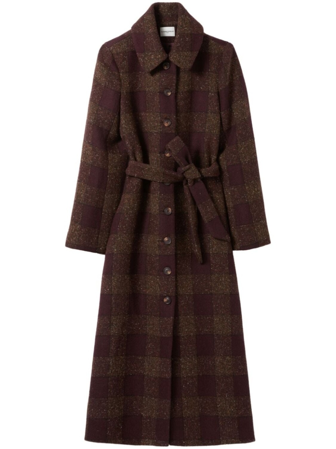 

Клетчатое пальто Claudie Pierlot, коричневый