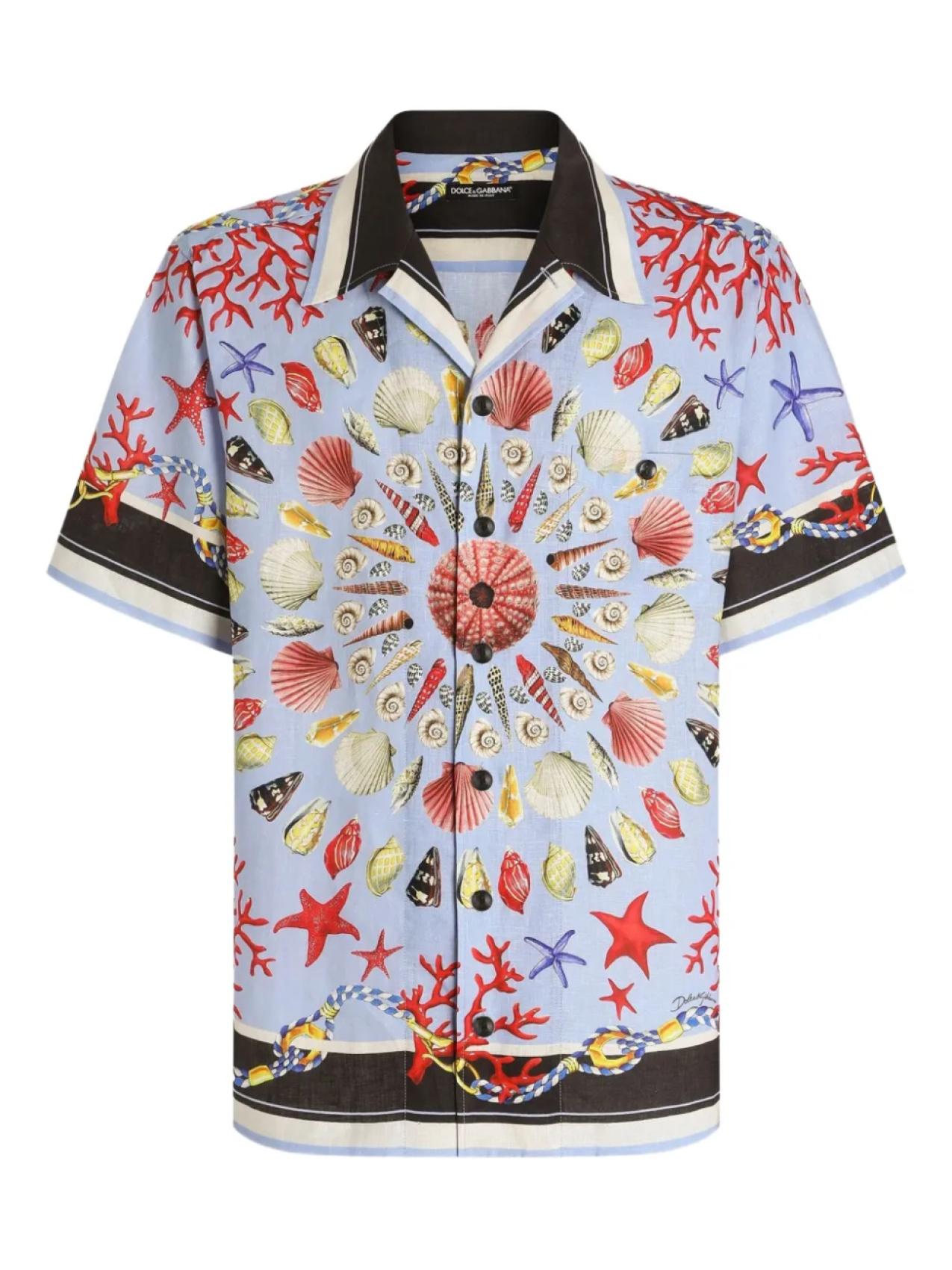 

Dolce & Gabbana рубашка с принтом, синий