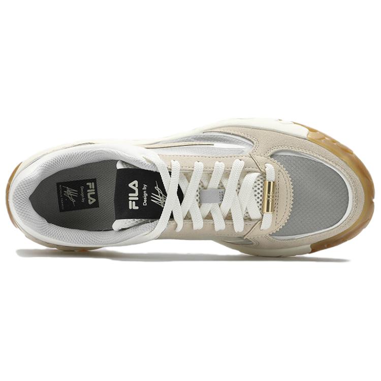 Футболка Gara Low Top Повседневные Кроссовки для Бега Мужские Белый Желтый FILA, Снежно-Желтая Грязь — фото 4