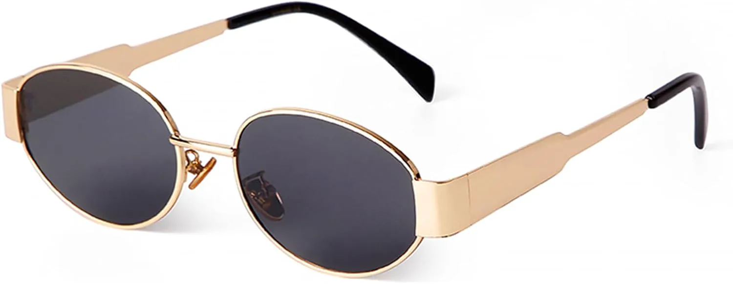 

Ретро-солнцезащитные очки VIA LEECA для женщин и мужчин, 90-е годы, защита от УФ-излучения UV400, классические солнцезащитные очки, Metal Frame/ Grey Lens