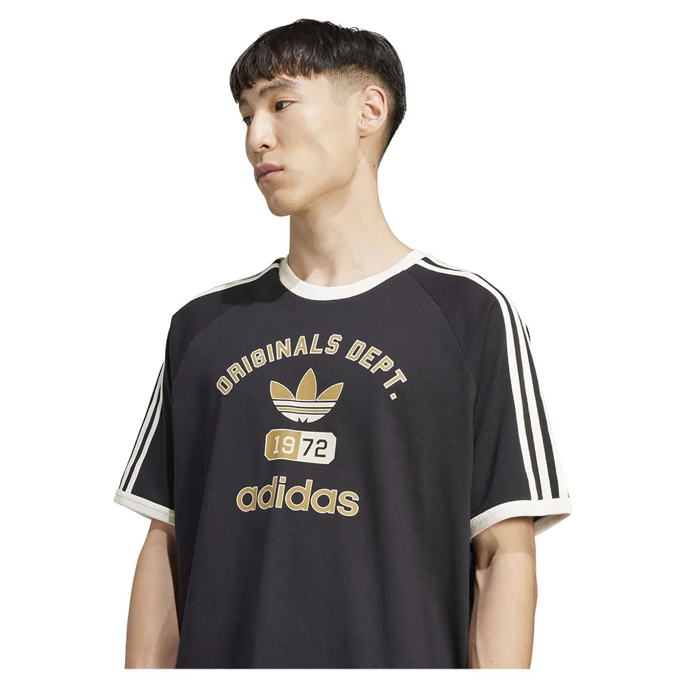 Футболка с коротким рукавом adidas Originals 3 Stripes Originals Dept Graphic, черный — фото 4