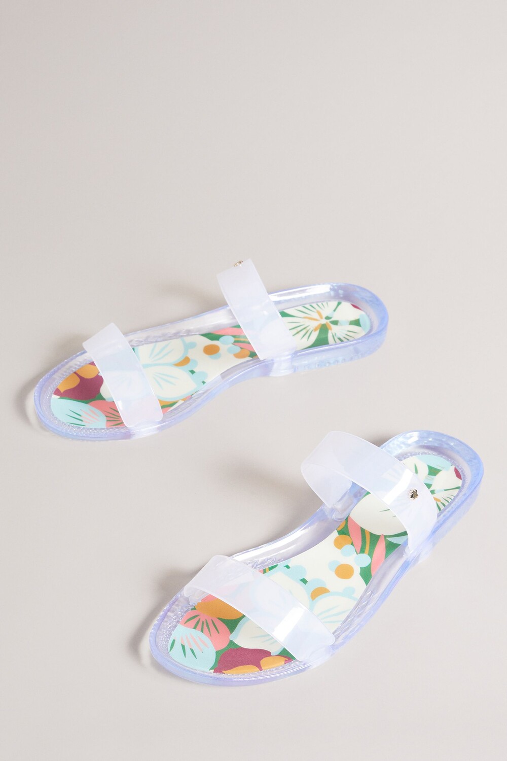 Гелевые шлепанцы Juleeyy Sunburst изумрудного цвета с двумя ремешками Ted Baker, зеленый — фото 2