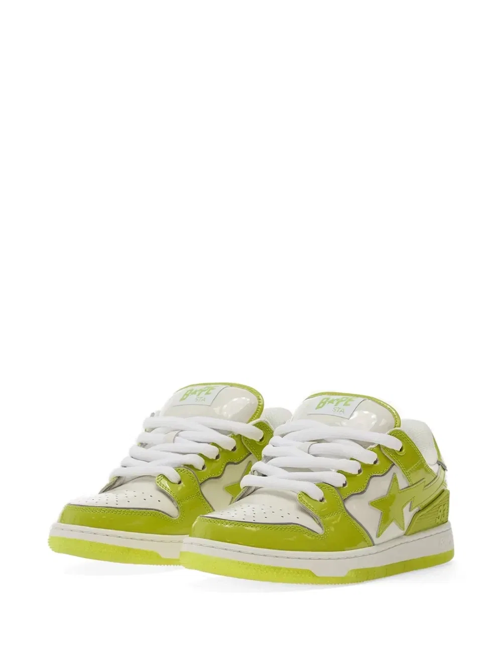Кроссовки Sk8 Sta Bold 1 A BATHING APE, зеленый — фото 2