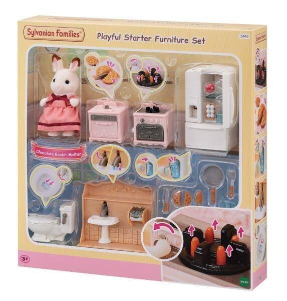 

Sylvanian Families, коллекционные фигурки, полный набор бытовой техники, 5449