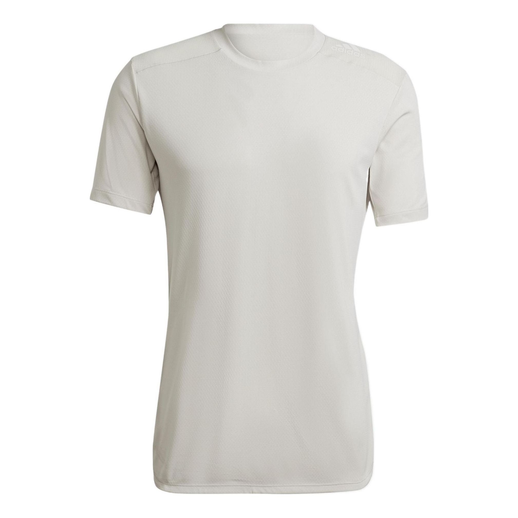 

Футболка Men's adidas Solid Color Back Round Neck Sports Short Sleeve White T-Shirt HJ9775