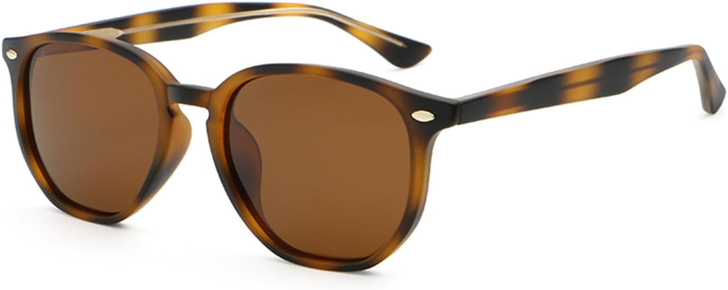 

Солнцезащитные очки в черной оправе для женщин, поляризованные солнцезащитные очки для мужчин с зелено-коричневой оправой и защитой от УФ-излучения UV400 SZVVBKK, Leopard With Brown