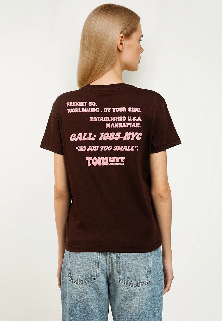 Футболка, джинсовая, Tommy Jeans, белый Tommy Hilfiger — фото 2