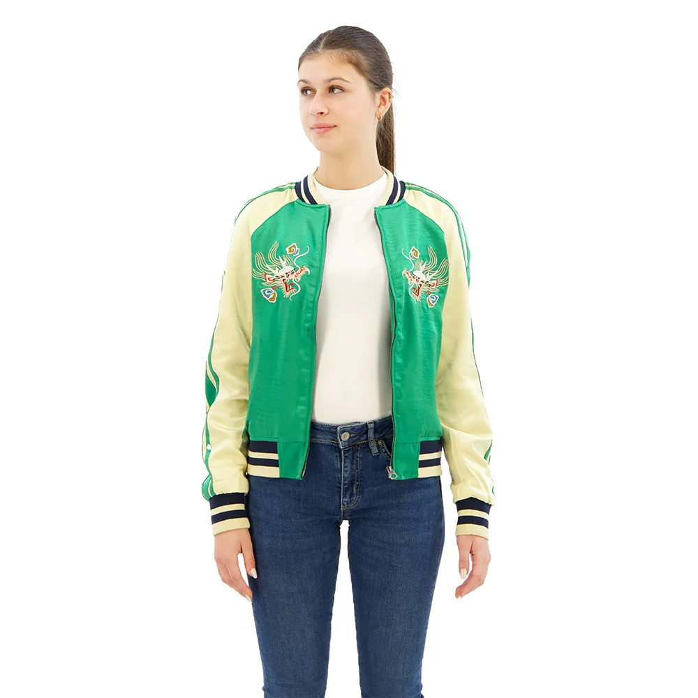 

Куртка Superdry Suikajan Embroidered bomber, зеленый