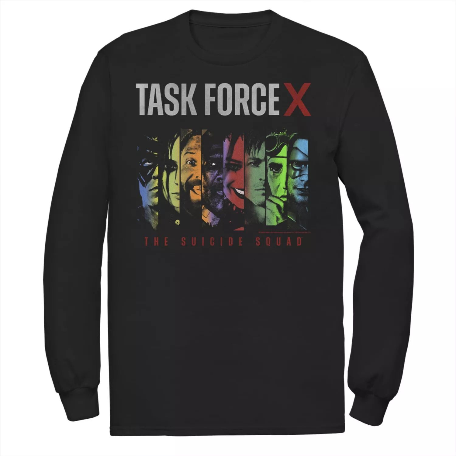 

Мужская футболка Suicide Squad Task Force X с красочными портретными вставками Licensed Character, Серый, Мужская футболка Suicide Squad Task Force X с красочными портретными вставками Licensed Character