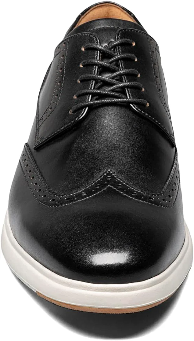 Мужские оксфорды Florsheim Dash Wingtip, черно-белый — фото 3