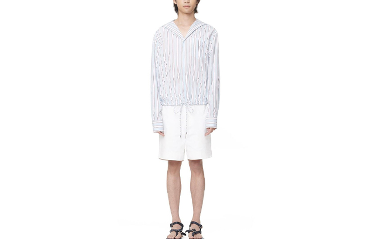 

Lanvin Мужская рубашка, синие, средней толщины