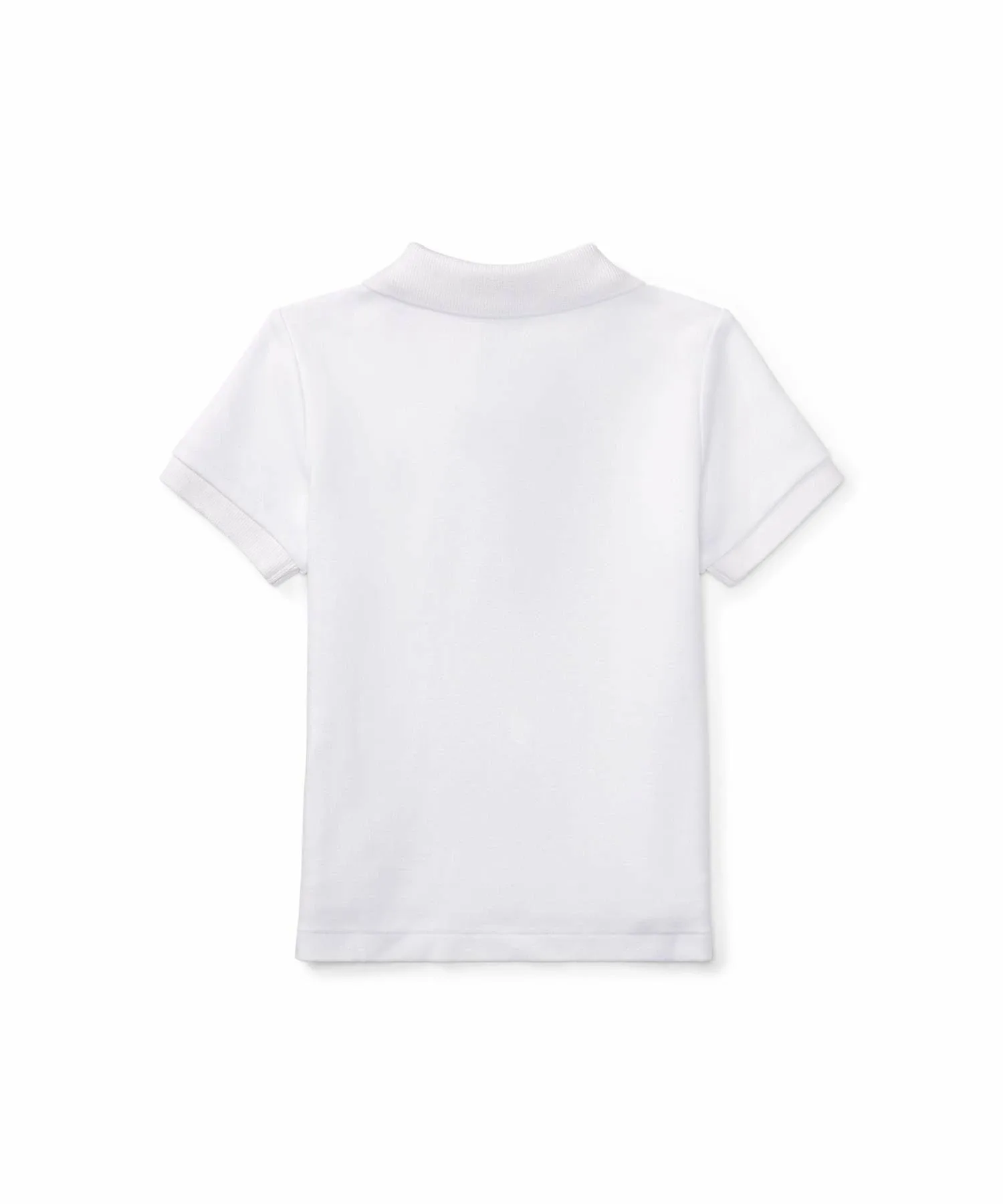 Детская хлопковая рубашка-поло из трикотажа интерлок Polo Ralph Lauren, 100 White — фото 2