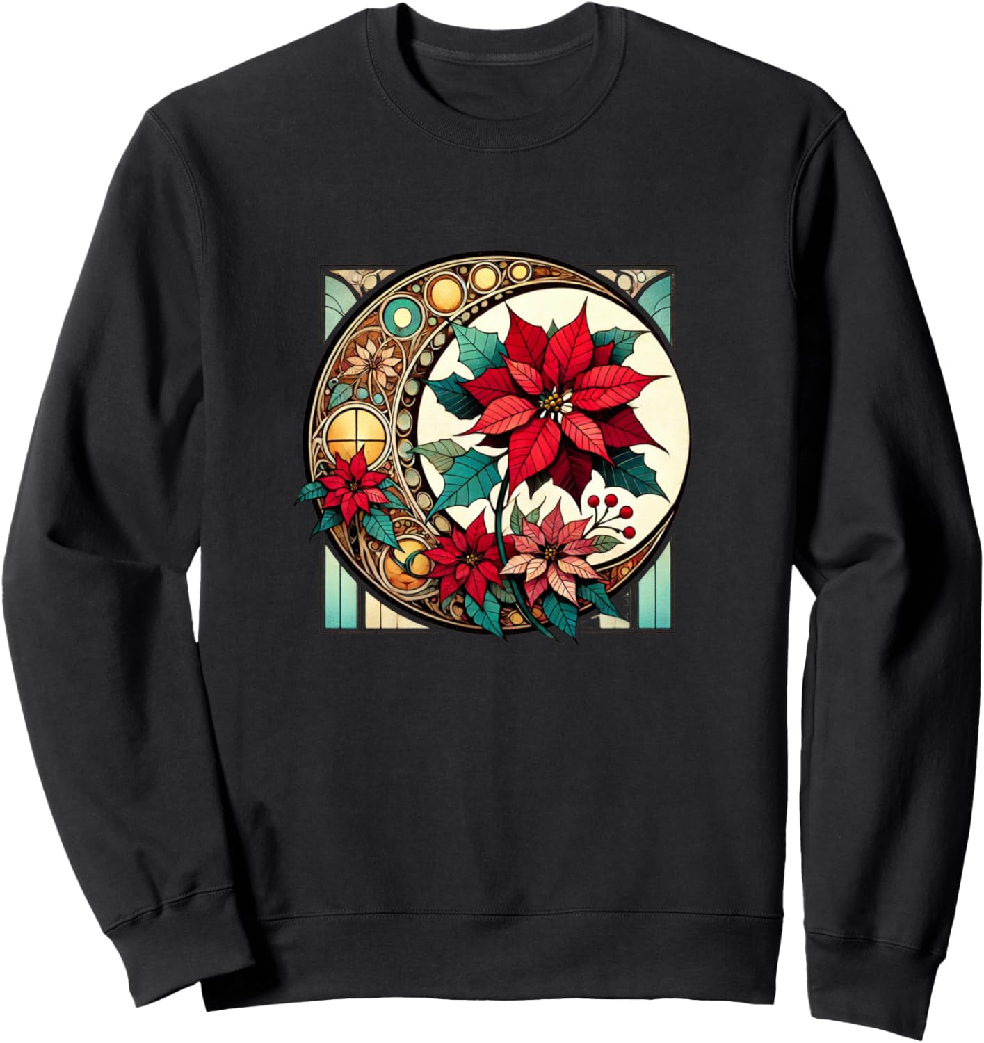 

Рождественская толстовка с изображением пуансеттии в стиле модерн, черная Vintage Poinsettia Lover Snugg, Черный, Рождественская толстовка с изображением пуансеттии в стиле модерн, черная Vintage Poinsettia Lover Snugg