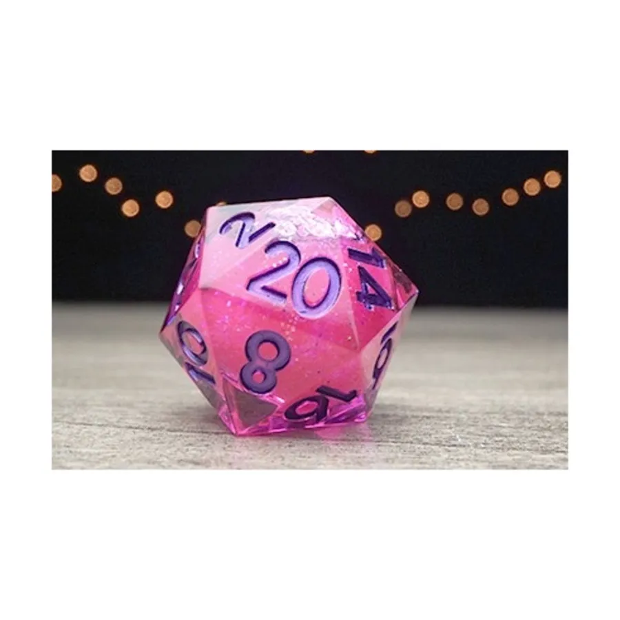 

Эликсир d20 - Розовый с фиолетовым, Elixir Liquid Core Dice