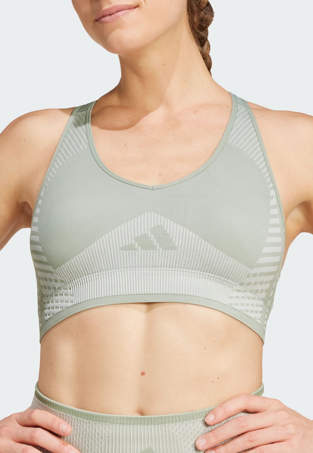 

Спортивный бюстгальтер adidas Performance, зеленый