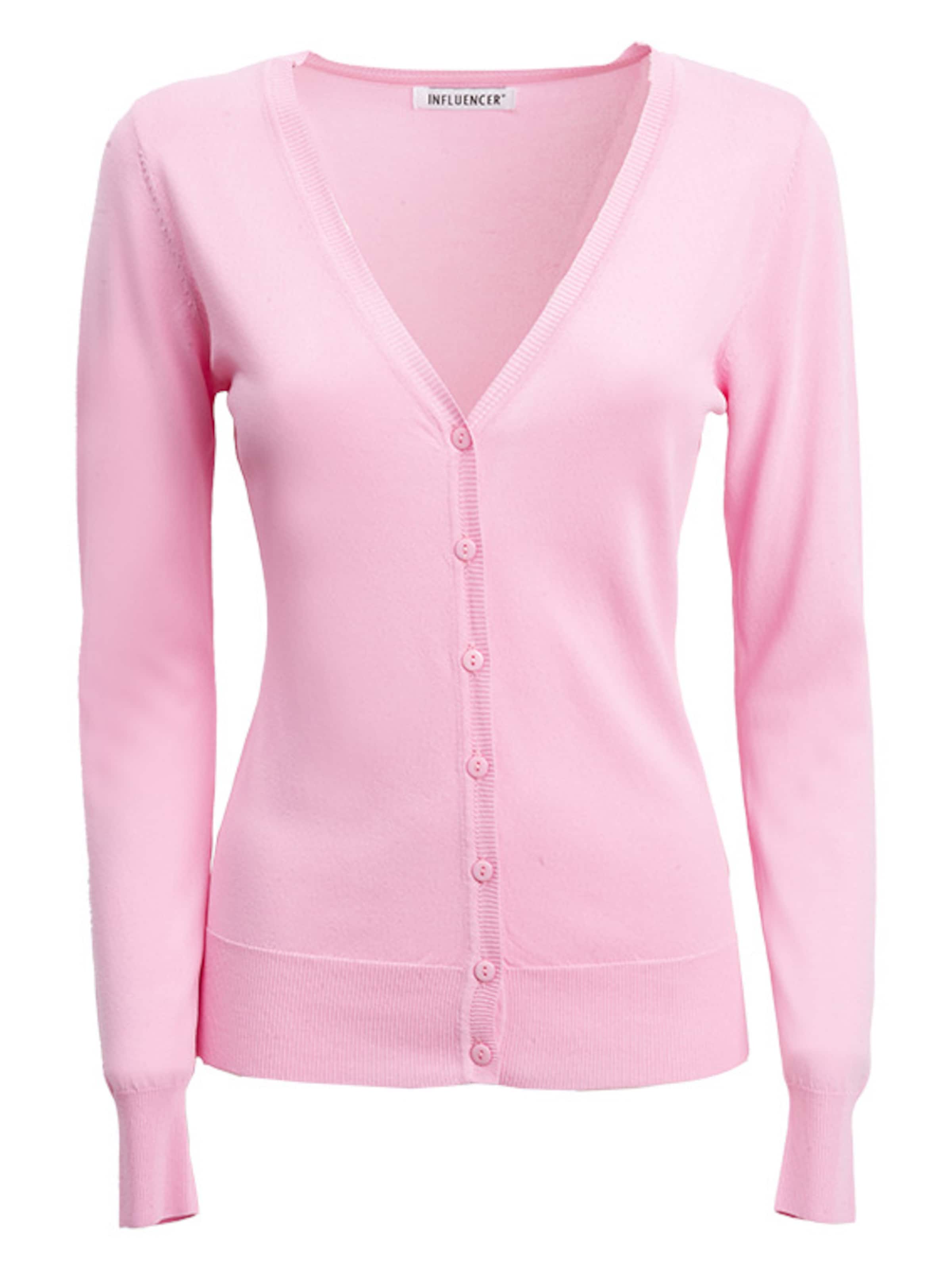 

Influencer Кардиган из трикотажа в розовом цвете