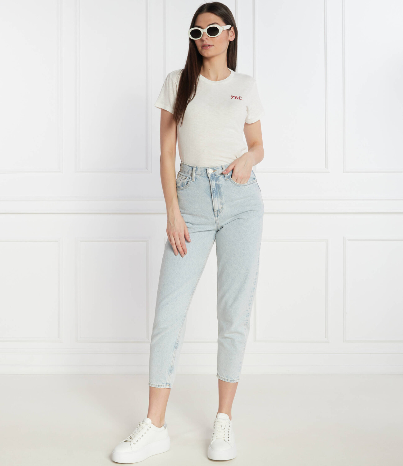 Футболка POLO RALPH LAUREN Regular Fit, экрю — фото 2