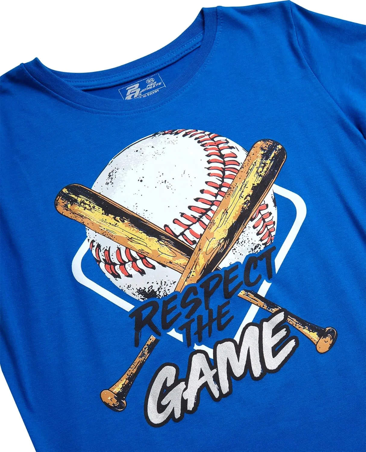 Детский спортивный комплект Pro Athlete футболка и шорты, Royal/Black Baseball — фото 3
