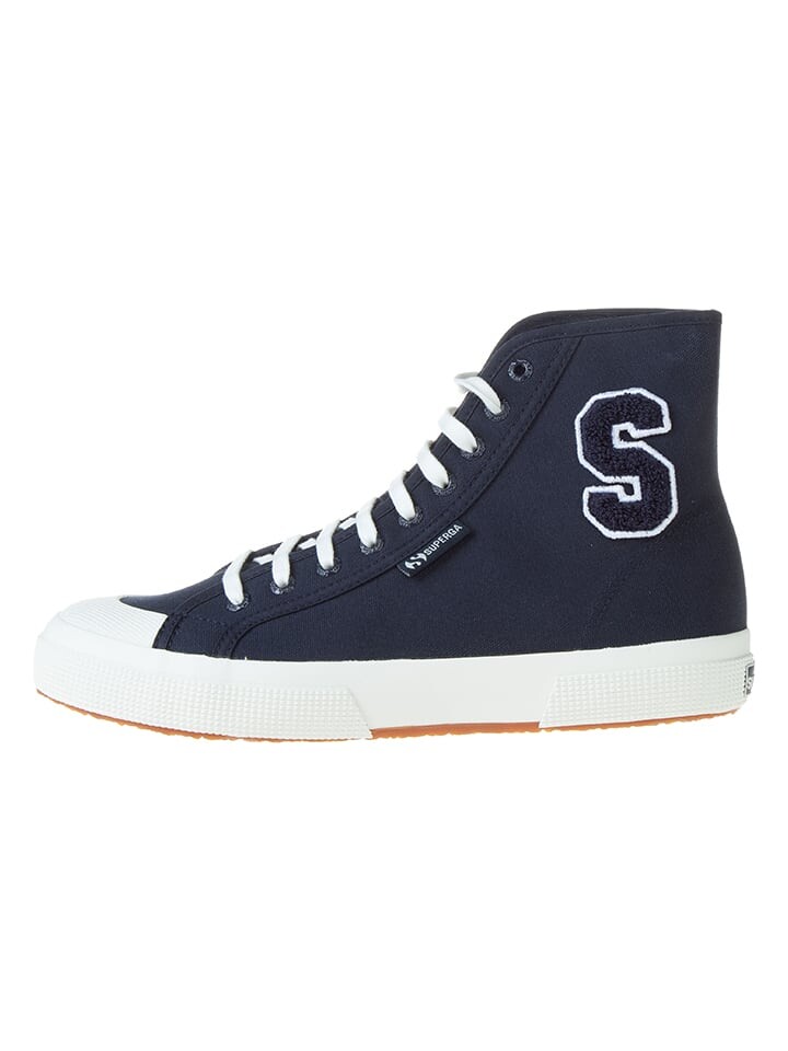 Высокие кроссовки Superga, темно-синий
