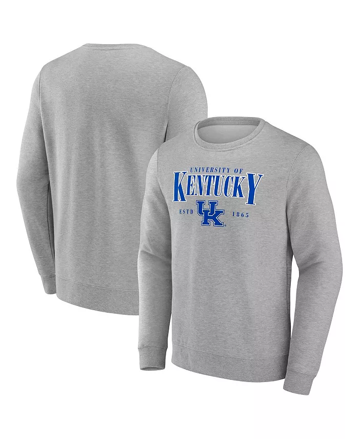 

Мужская серая толстовка с капюшоном Kentucky Wildcats True Classics Act Fast Fleece Fanatics