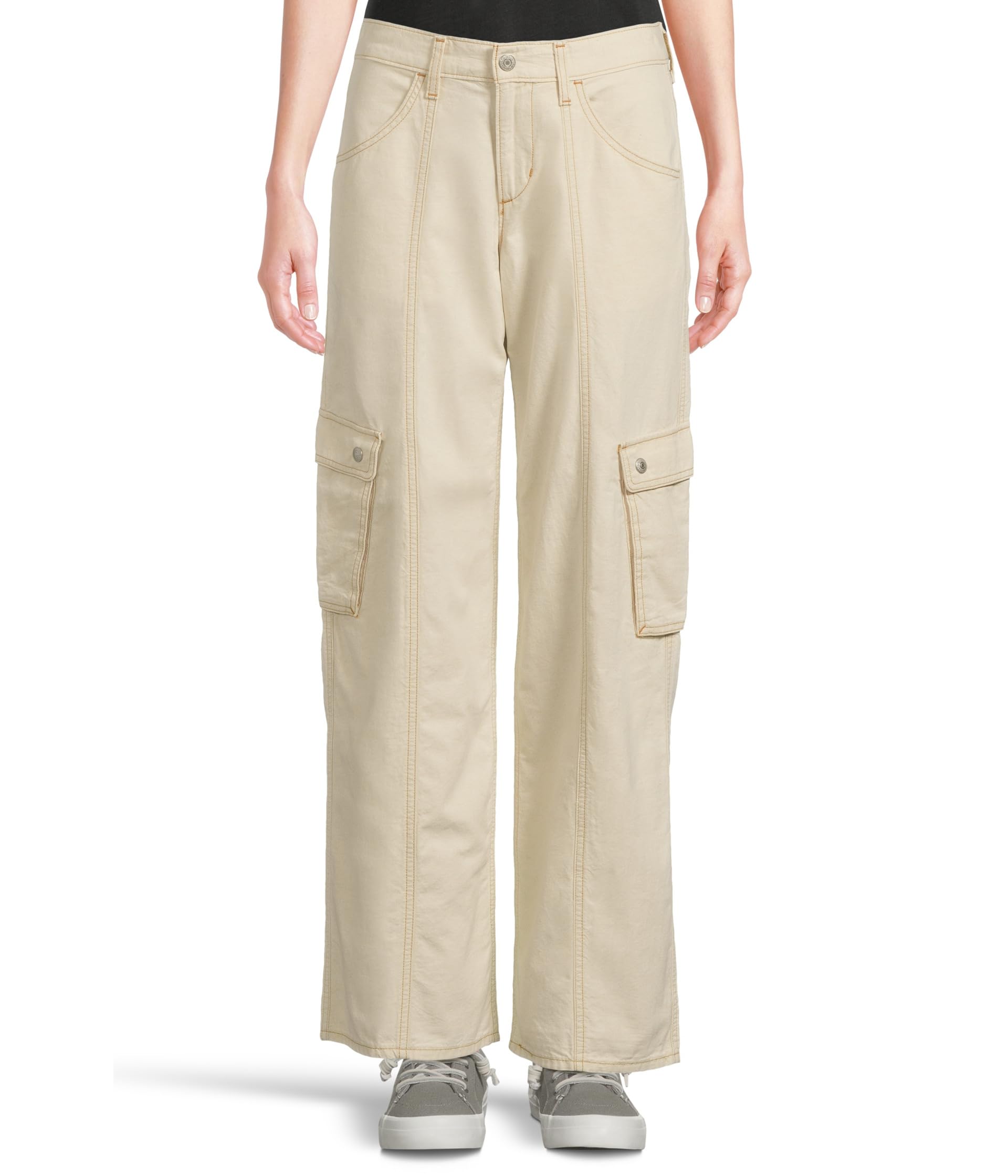 

Брюки Levi's Womens Superlow Loose Cargo, цвет Breezy Ecru