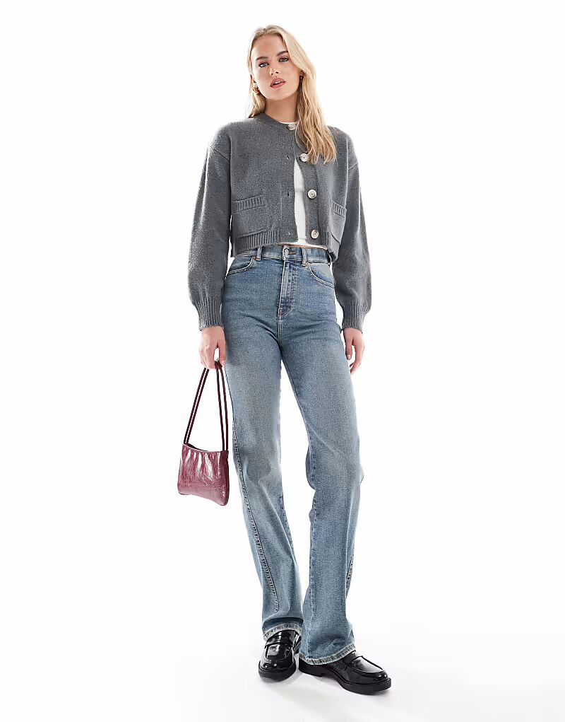 

Джинсы Dr Denim Tall Moxy прямого кроя с кейпом средней толщины, б/у