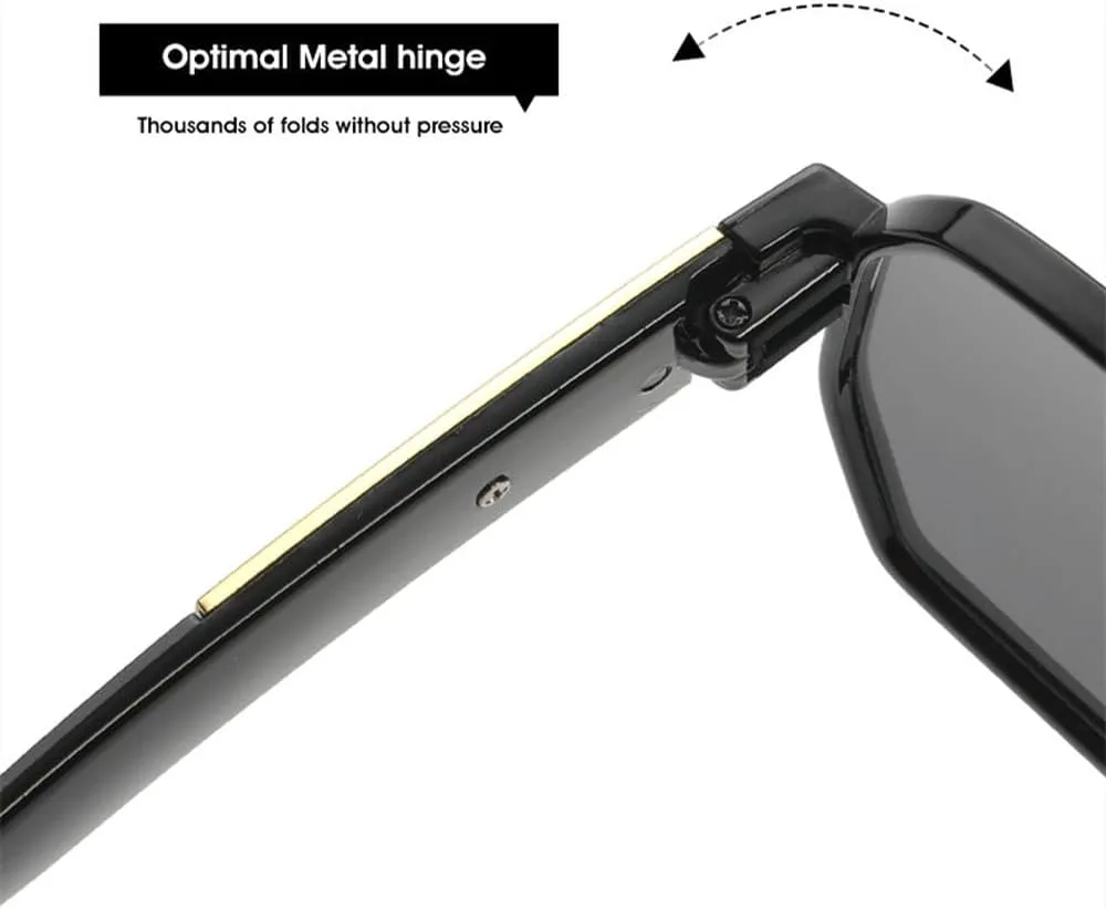 

Модные очки для женщин 2026 года, большая оправа, многоугольная форма, защита UV400, винтажные солнцезащитные очки для женщин, золотисто-чайный цвет MTZJH, One Color