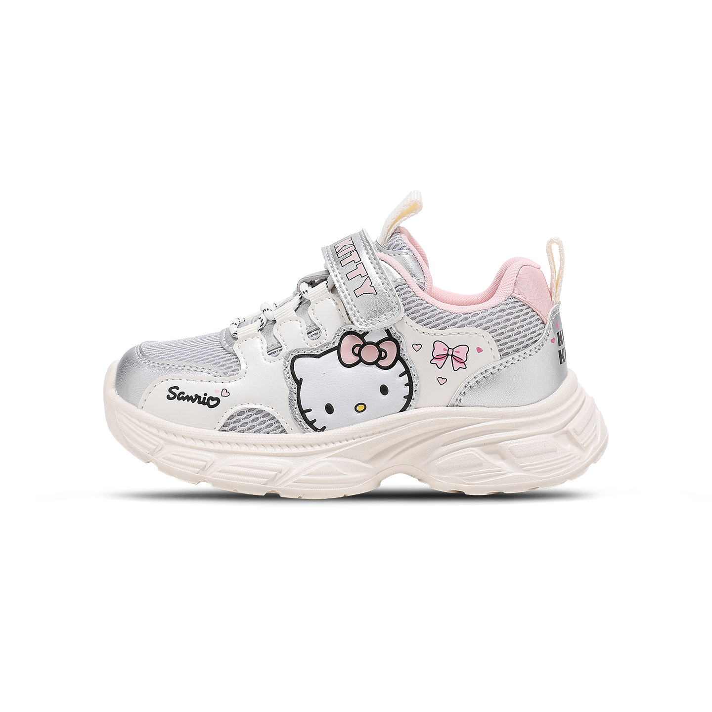 Hello Kitty x Synthetic Leather, Textile Low top детские кроссовки Kids' Sanrio, светло-синий — фото 3