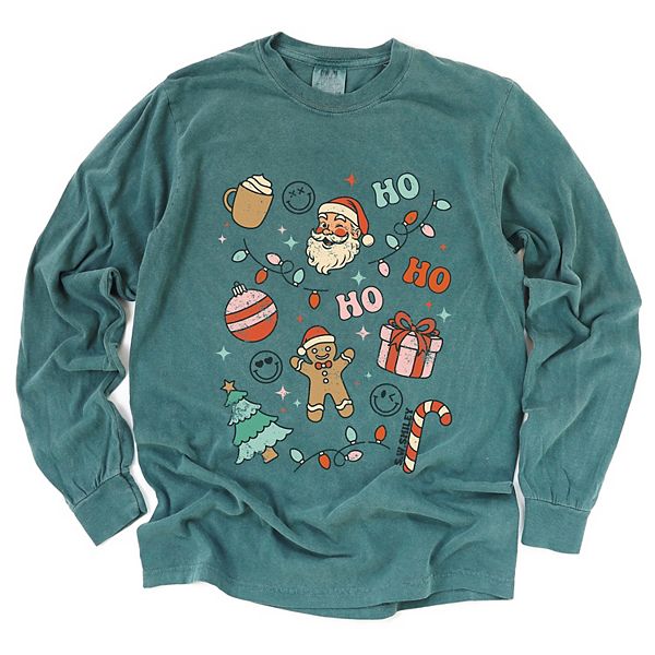 

SWSmiley christmas collage sparkle - женская длинная футболка с эффектом поношенности Simply Sage Market, Blue Spruce, Зеленый, SWSmiley christmas collage sparkle - женская длинная футболка с эффектом поношенности Simply Sage Market, Blue Spruce