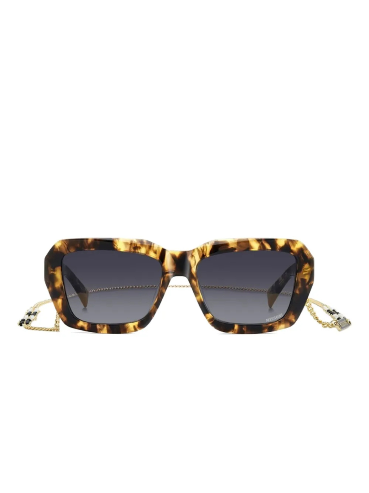 

MISSONI EYEWEAR солнцезащитные очки в квадратной оправе, коричневый