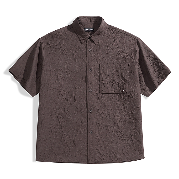 

PEACEBIRD MEN Рубашка мужская Dark Chocolate Brown 1