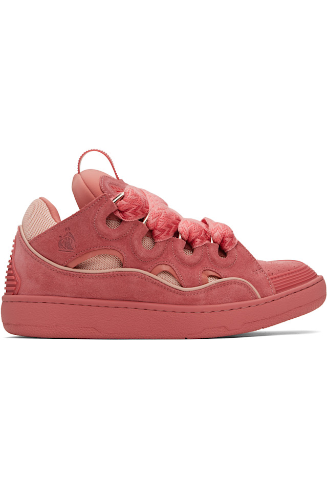

Кожаные кроссовки Curb Lanvin, цвет litchi