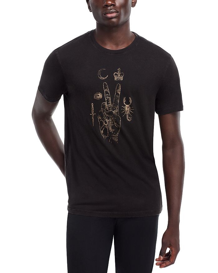 

Футболка John Varvatos Elements Peace, черный