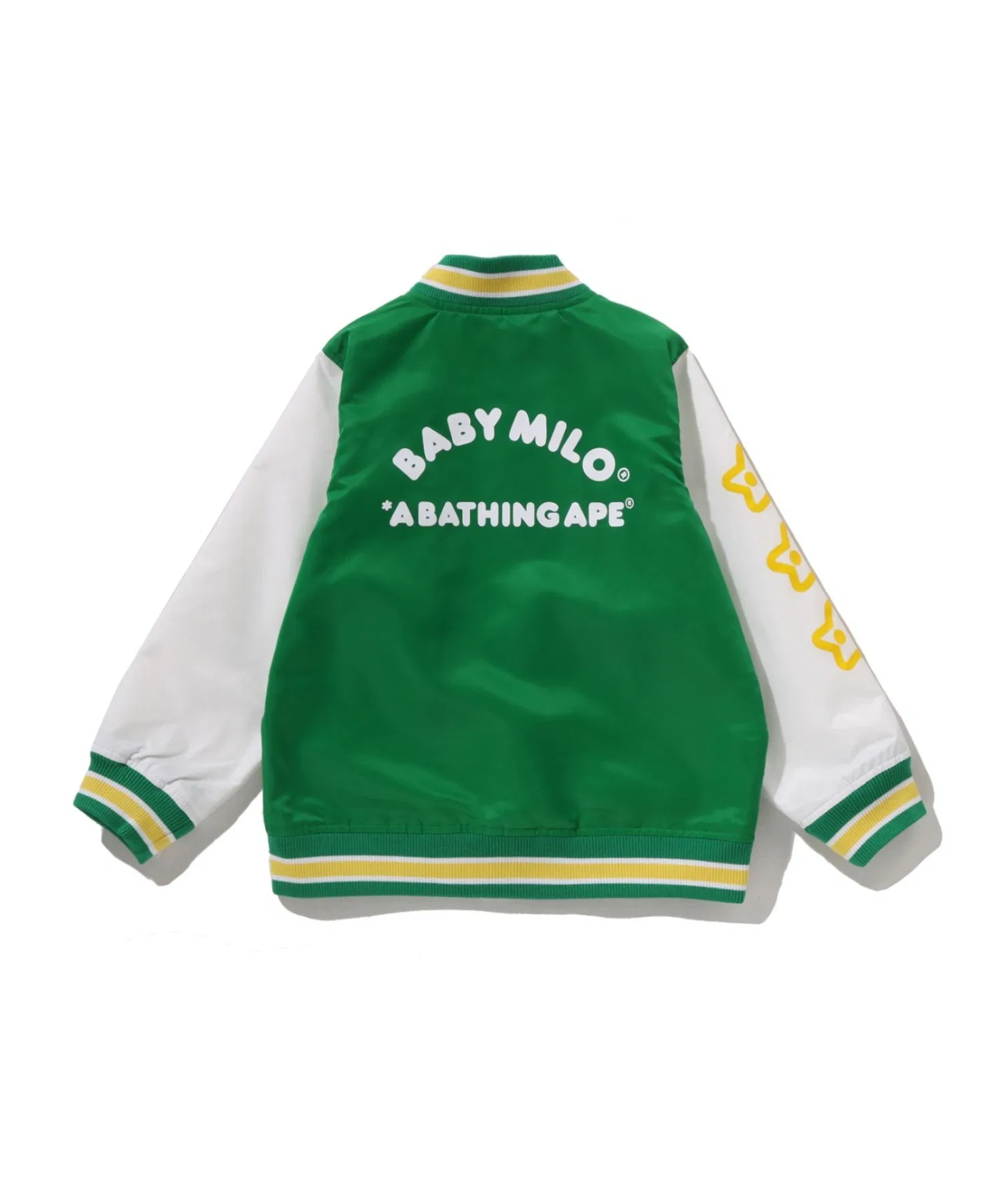 Куртка-бомбер BABY MILO VARSITY JACKET A BATHING APE, зелёный — фото 2