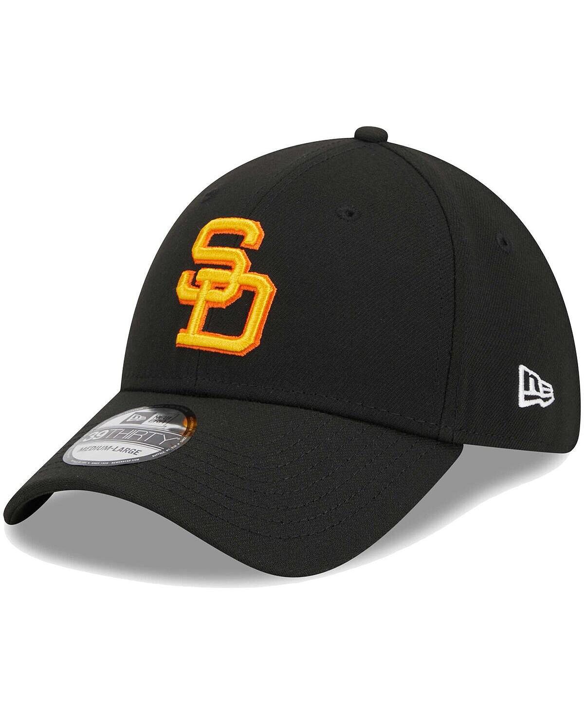 

Мужская черная кепка San Diego Padres Logo 39THIRTY Flex Hat New Era