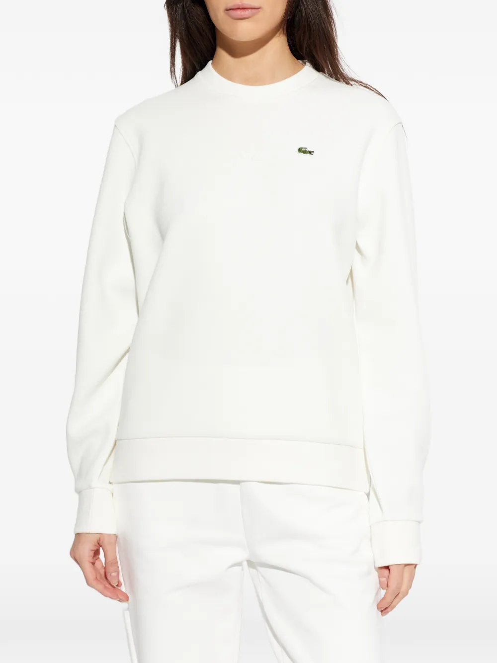 Свитшот Lacoste с вышивкой, белый — фото 3