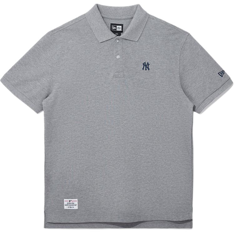 

Поло унисекс серое New Era, серый