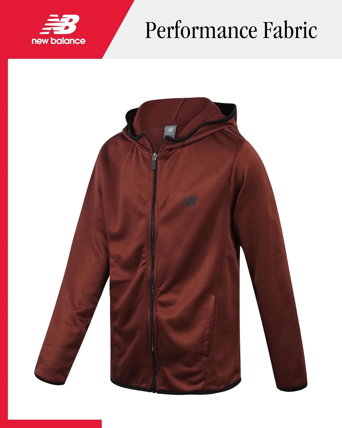 Детский спортивный костюм New Balance из флиса, цвет Rich Oak — фото 3